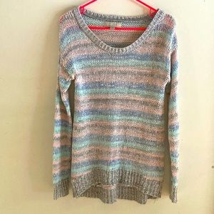 Carolyn Taylor Pastel Striped Sweater